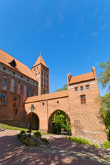 Fototapeta na wymiar Marienwerder castle (1350) of Teutonic Order. Kwidzyn, Poland