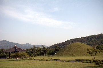 Royal tombs, Geongju, Korean Republic