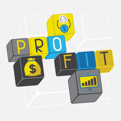 Start-up business concept in flat design style.