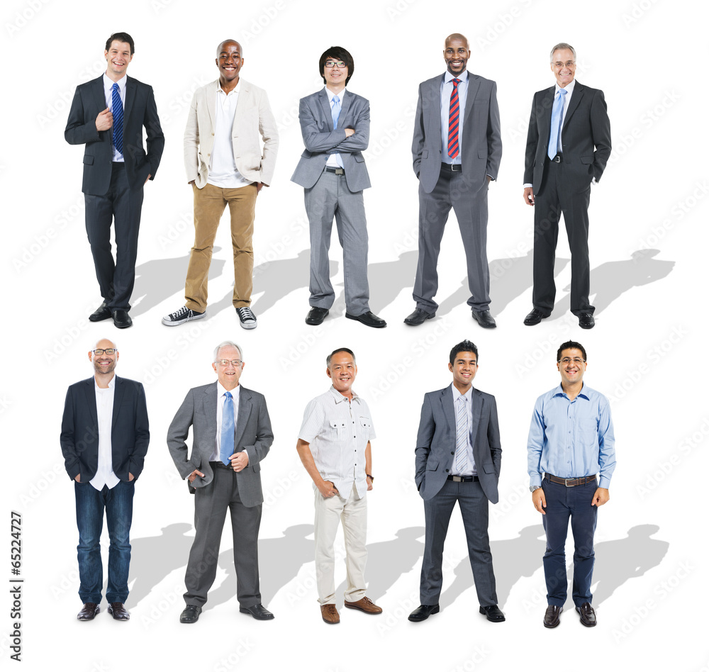 Wall mural multi-ethnic group of businessmen - Wall murals