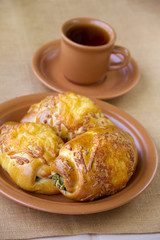 Patties with sheep cheese and spinach