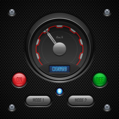 Carbon UI Application Software Controls Set.
