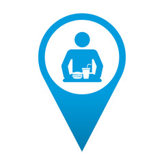 Icono localizacion simbolo fast food © teracreonte