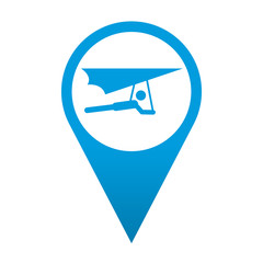 Icono localizacion simbolo ala delta