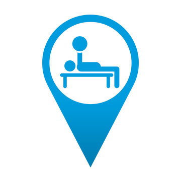 Icono localizacion simbolo banco de entrenamiento