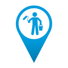 Icono localizacion simbolo pintor