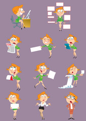 girl who works in the office