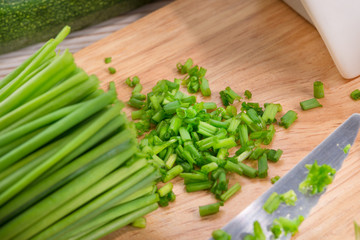 have breakfast curd with chives