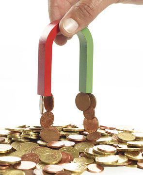 Magnet mit Geld dran