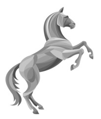 Silver horse