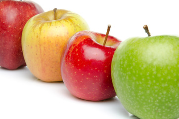 Four sorts of apple
