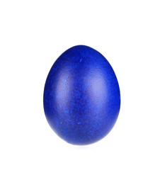 Close up of blue easter egg.