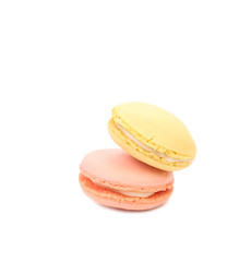 Two various macaron cakes. Close up.
