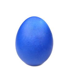 Close up of blue easter egg.