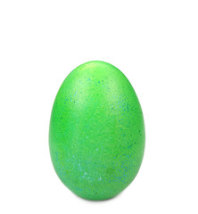 Close up of green easter egg.