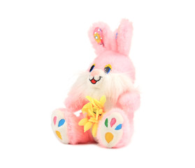 Fluffy funny easter rabbit.