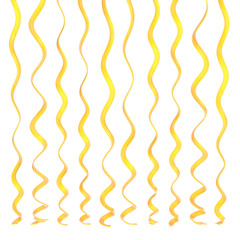 Serpentine ribbons isolated