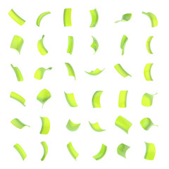 Confetti glossy flakes isolated