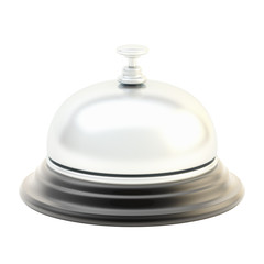 Hotel reception bell isolated