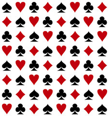 Card Suits Seamless Background