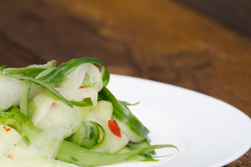 Cucumber salad with chilli