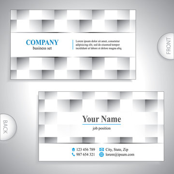 Universal gray luxury business card.