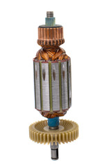 Electric motor rotor isolated