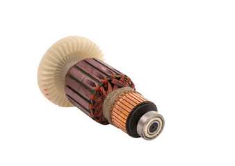 Electric motor rotor isolated