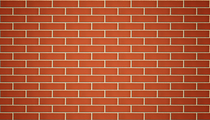 Red brick wall background