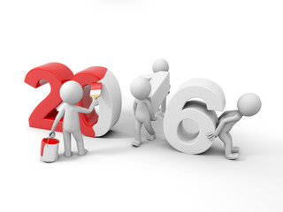 3d small people painting 2016