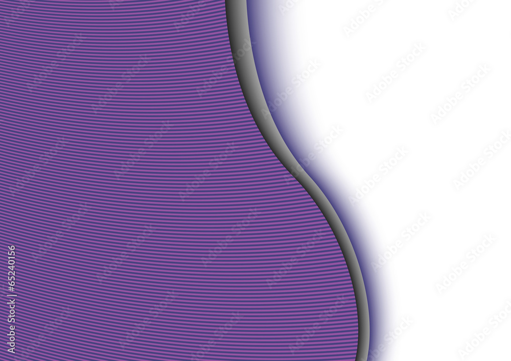 Wall mural white folder with purple pattern