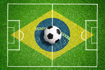 Spielfeld zur WM in Brasilien