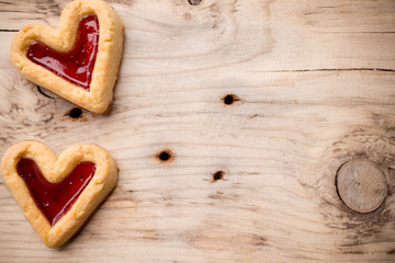 Heart cookies.