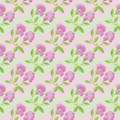 Floral square pattern