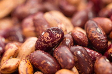 beans as background. macro