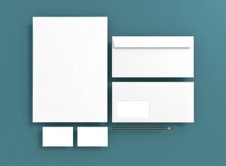 Corporate Material Stift Hintergrund blau