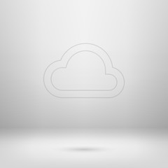 Icon in light studio room