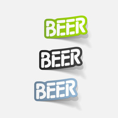 realistic design element: beer