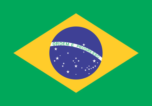 An image of the national flag of Brazil