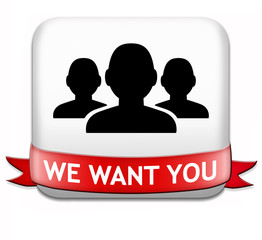 we want you button