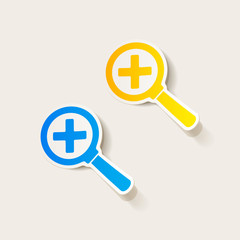 Fototapeta premium realistic design element: magnifier