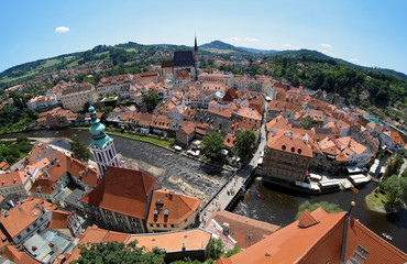 Fototapeta na wymiar View of Cesky Krumlov, Czech Republic