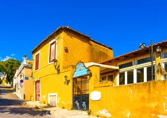 Foto op Canvas old house in the old part of Athens town in Greece © imagIN photography