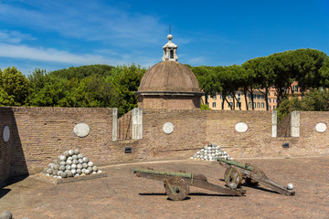 Cannons in Castel Sant'Angelo - Rome, Italy