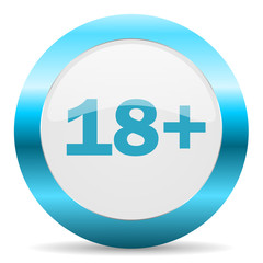 Obraz premium adults blue glossy icon