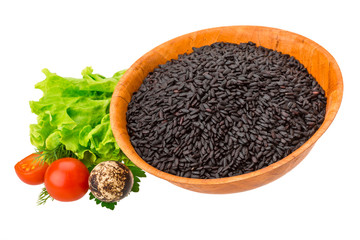 Black raw rice