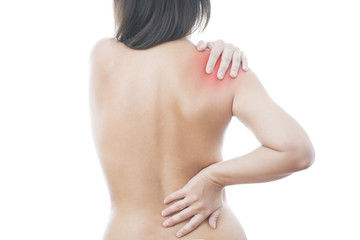 Pain in the women's shoulder