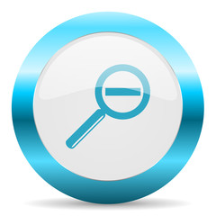 lens blue glossy icon