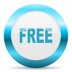 free blue glossy icon