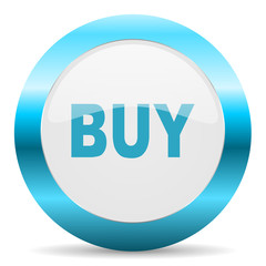 buy blue glossy icon